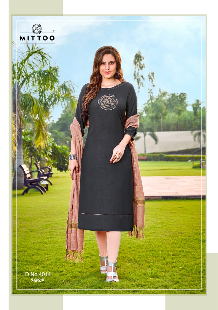 Mittoo By Rasam Kurtis With Dupatta Catalogue.