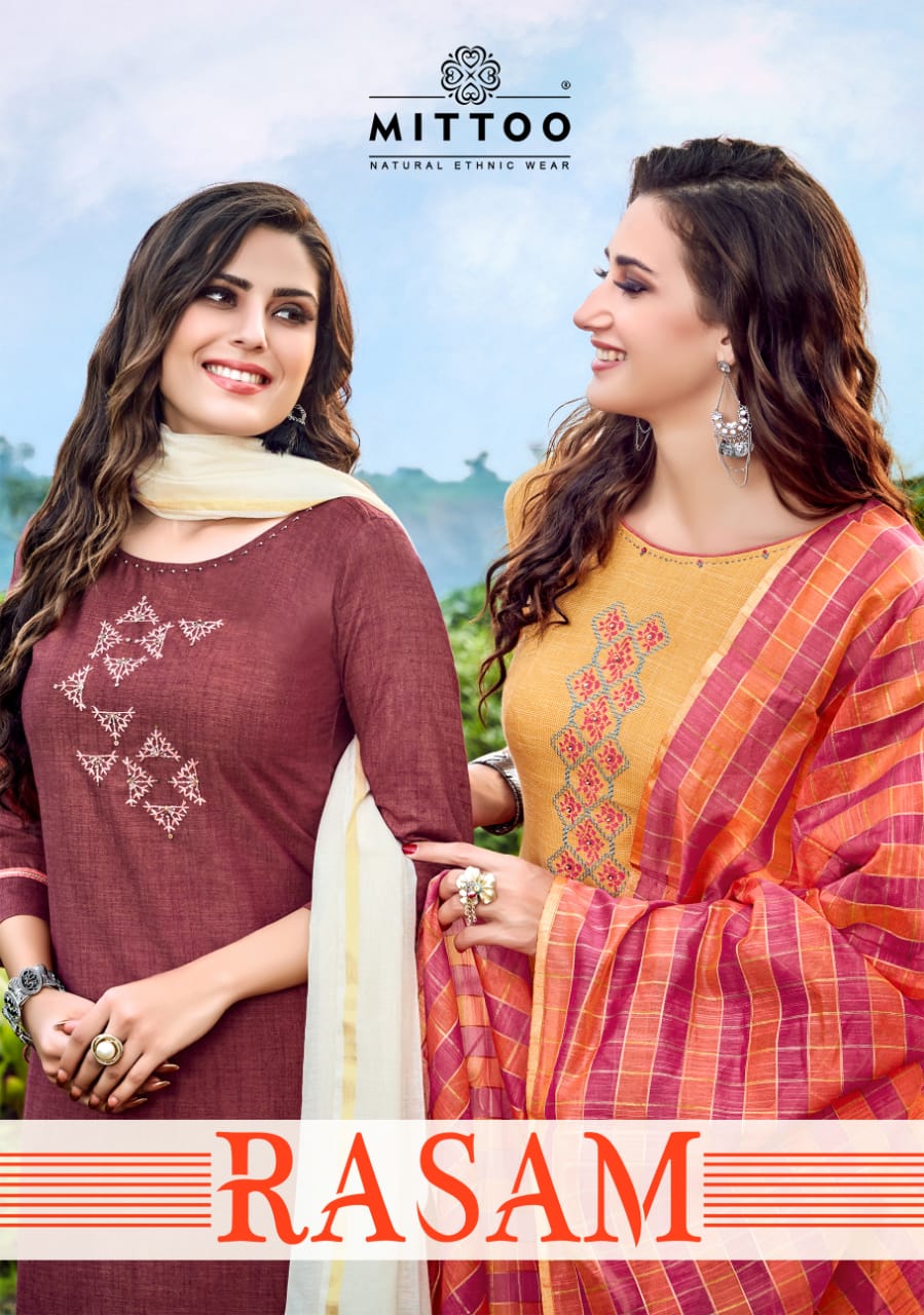 Mittoo By Rasam Kurtis With Dupatta Catalogue.