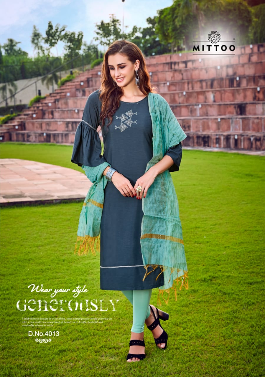 Mittoo By Rasam Kurtis With Dupatta Catalogue.