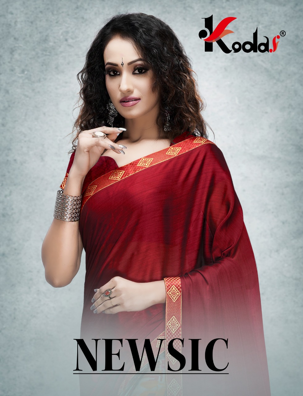 Kodas Presents Newsic Rangoli Silk Printed Saree Collection