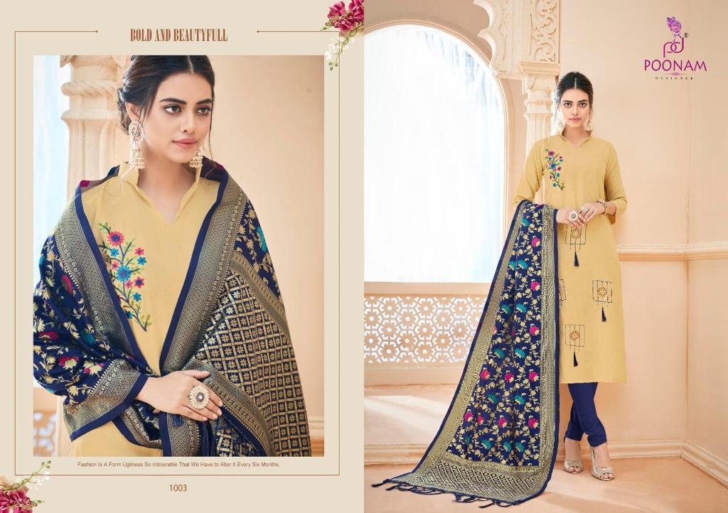 Poonam Designer Present Minakari Kurtis Catalogue