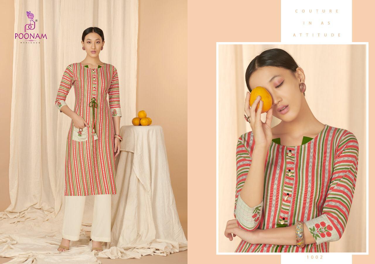 Poonam Present Aaria Casual Wear Kurtis Catalogue