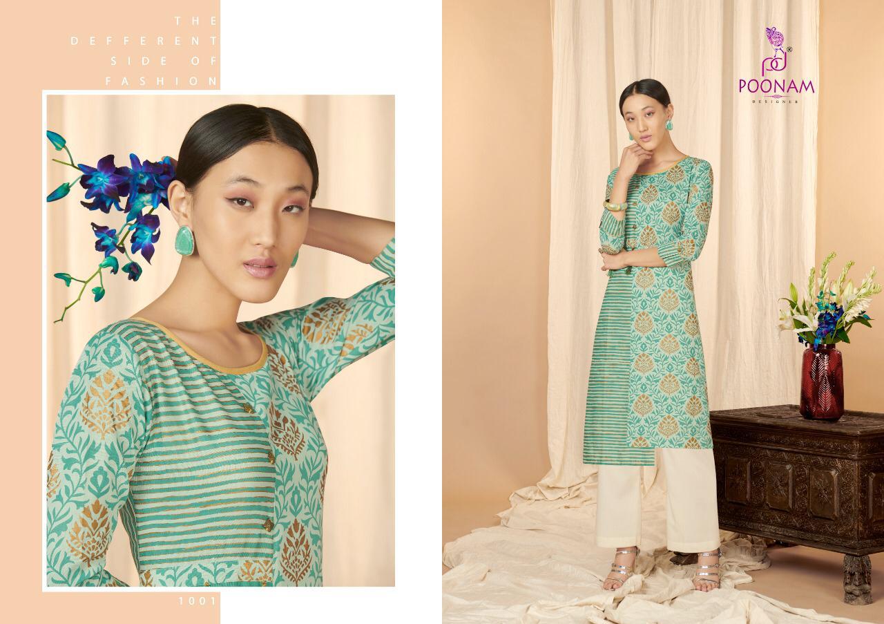 Poonam Present Aaria Casual Wear Kurtis Catalogue