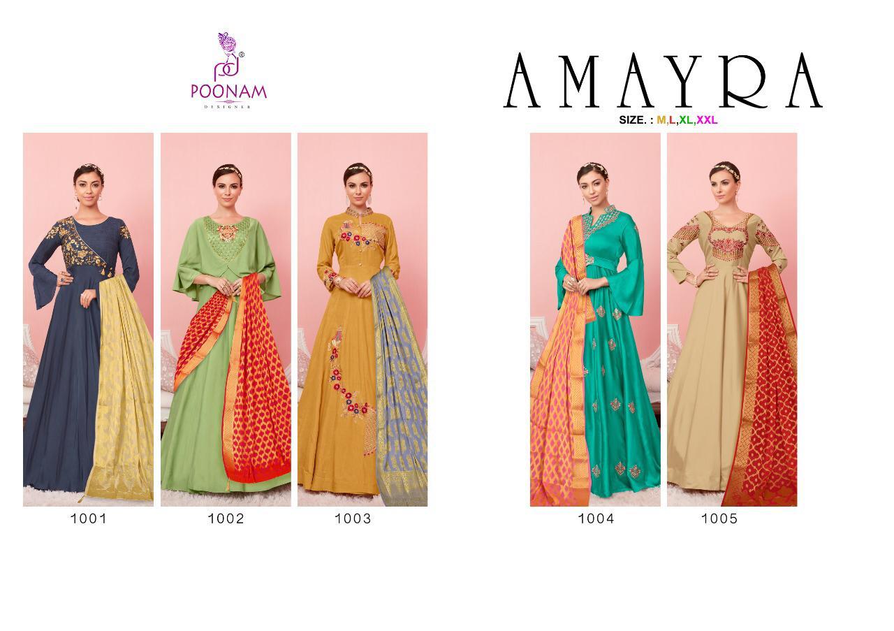 Poonam Present Amayra Heavy Look Kurtis Catalogue