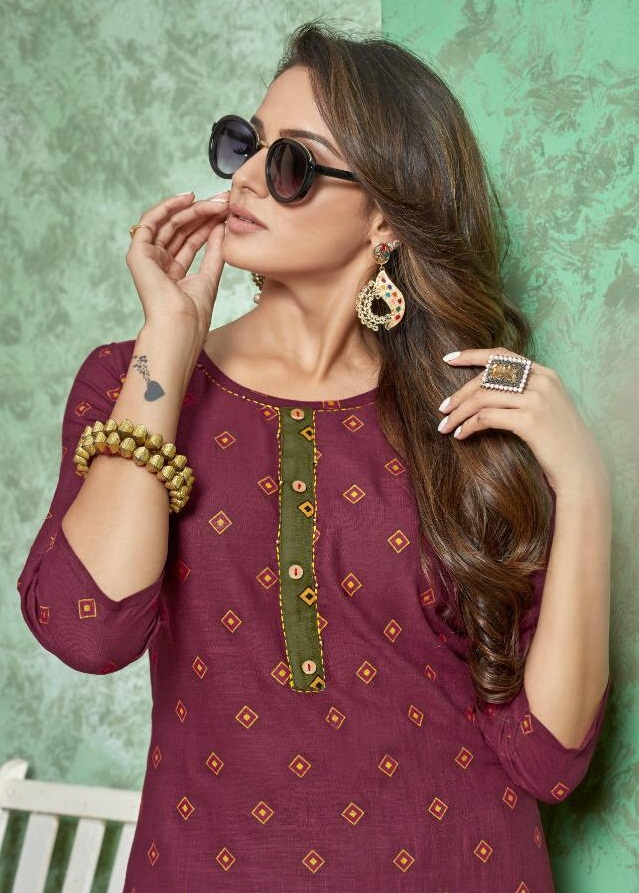 Poonam Present Divya Casual Wear Kurtis Catalogue