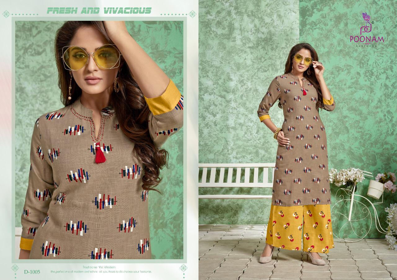 Poonam Present Divya Casual Wear Kurtis Catalogue
