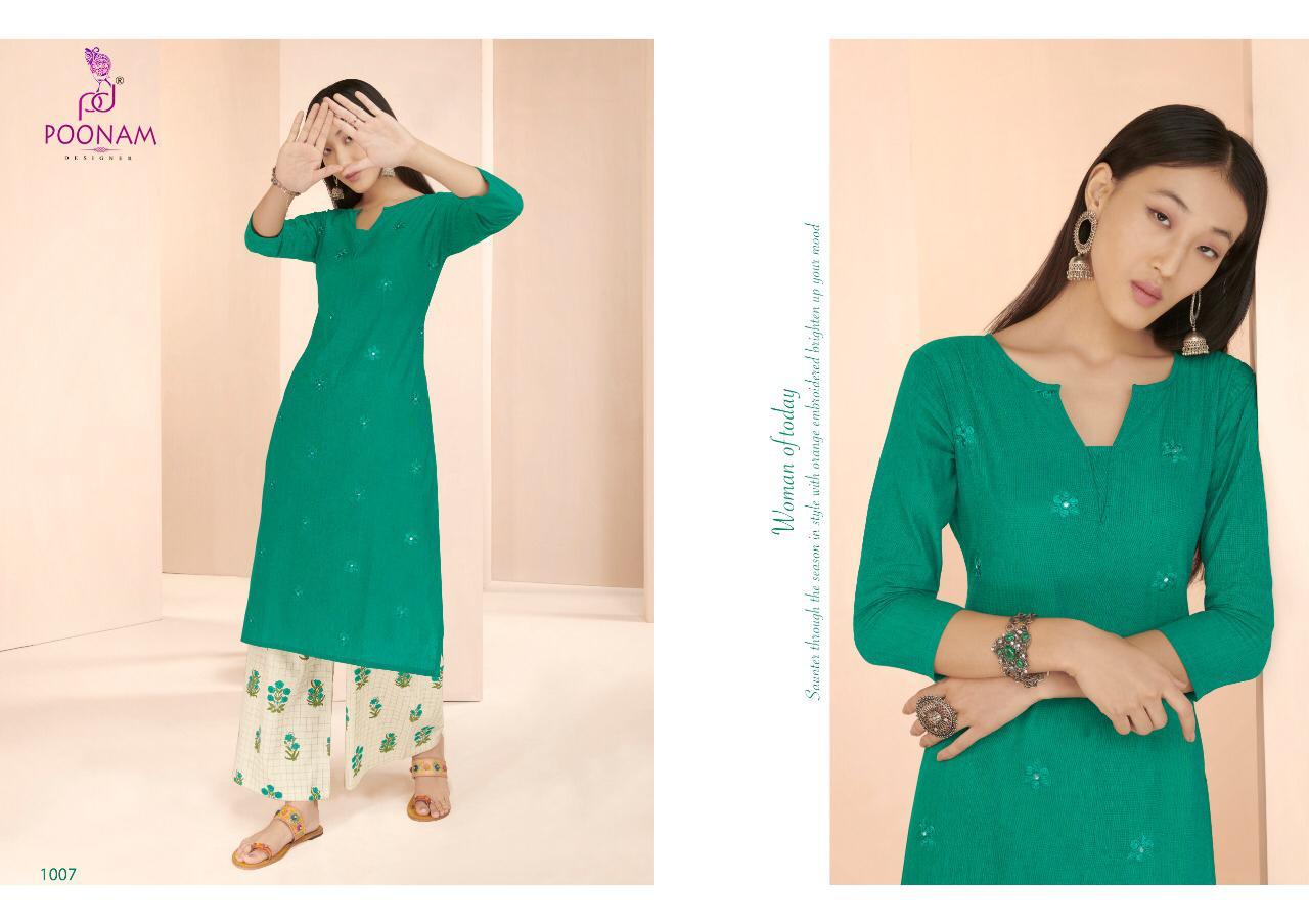 Poonam Present Festival Casual Wear Kurtis Catalogue
