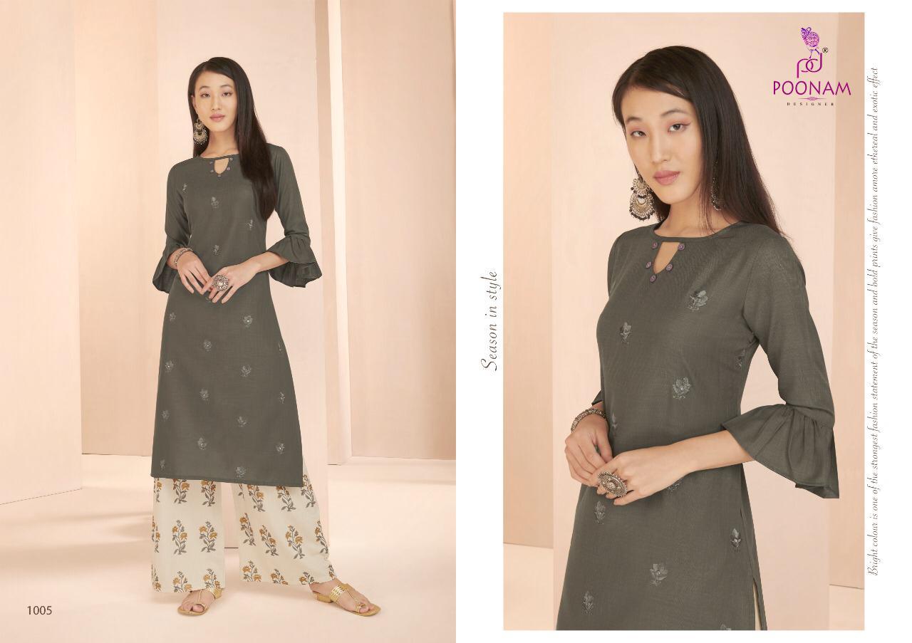 Poonam Present Festival Casual Wear Kurtis Catalogue