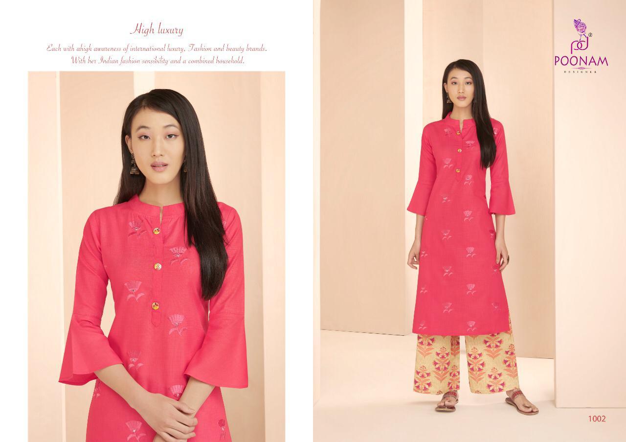 Poonam Present Festival Casual Wear Kurtis Catalogue