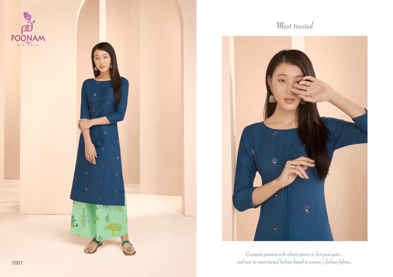 Poonam Present Festival Casual Wear Kurtis Catalogue