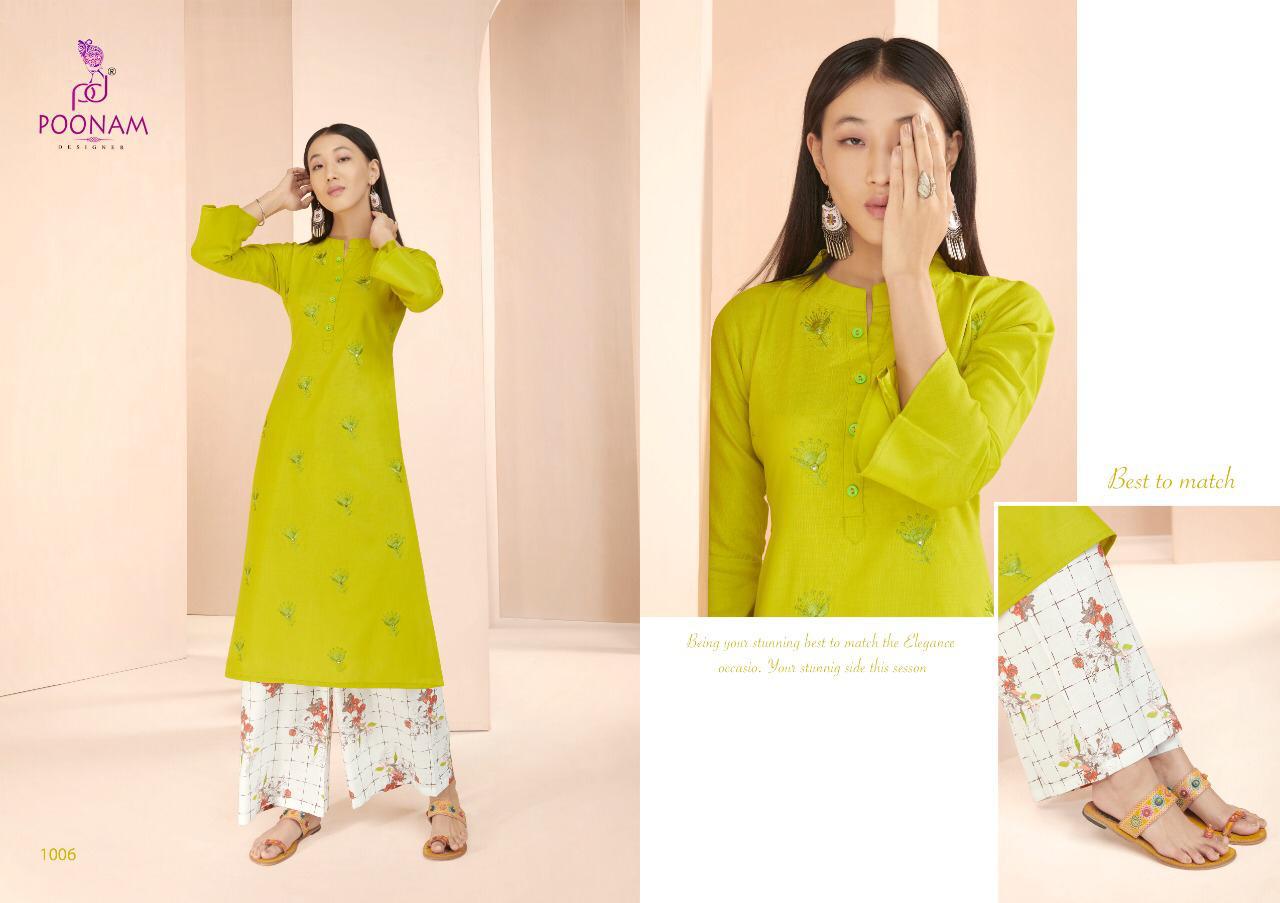 Poonam Present Festival Casual Wear Kurtis Catalogue