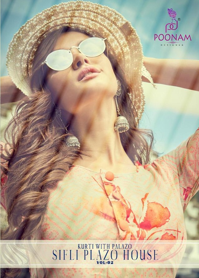 Poonam Present Sifli Plazo House Vol 2 Kurtis Catalogue