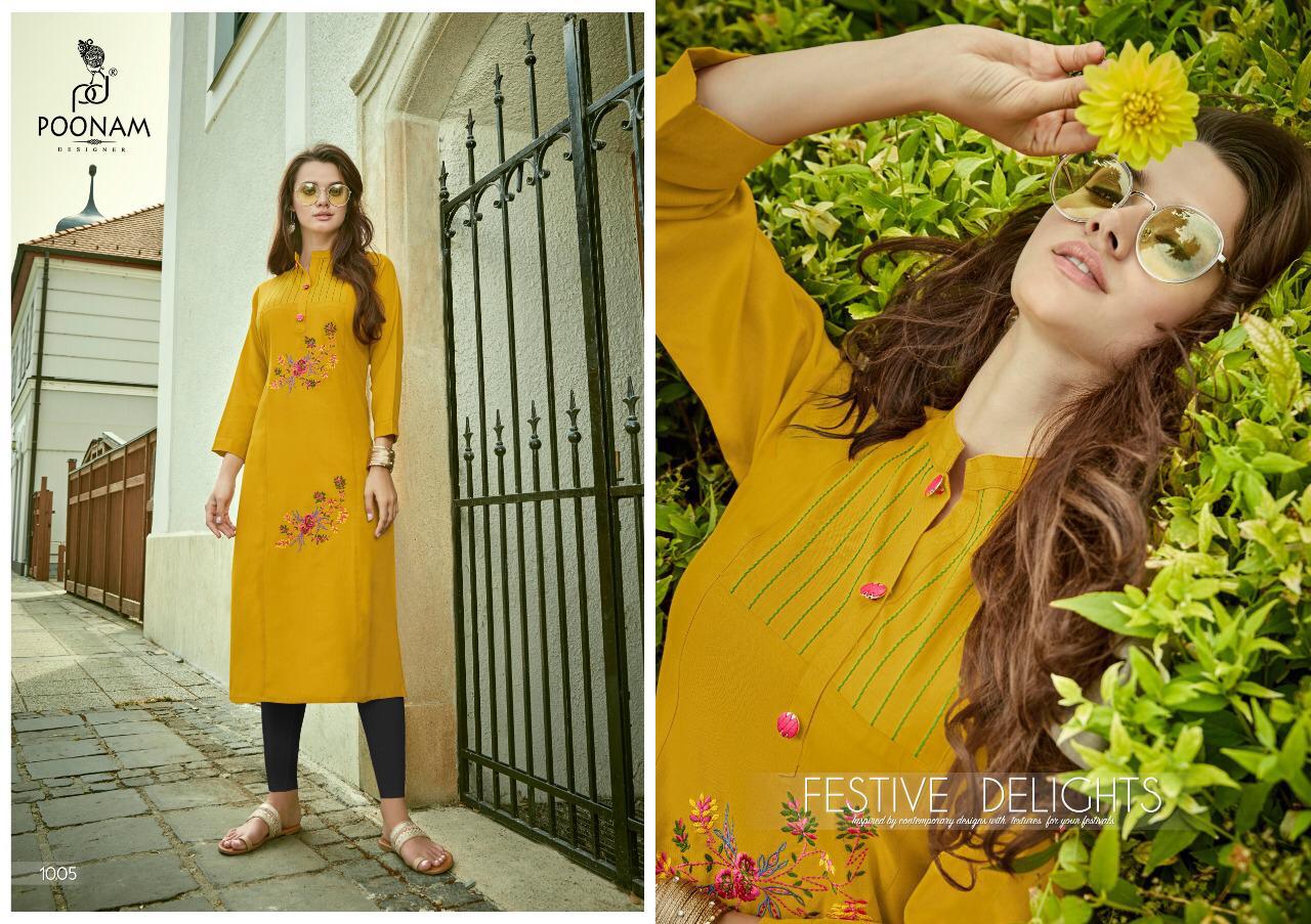 Poonam Present Siya Casual Wear Kurtis Catalogue