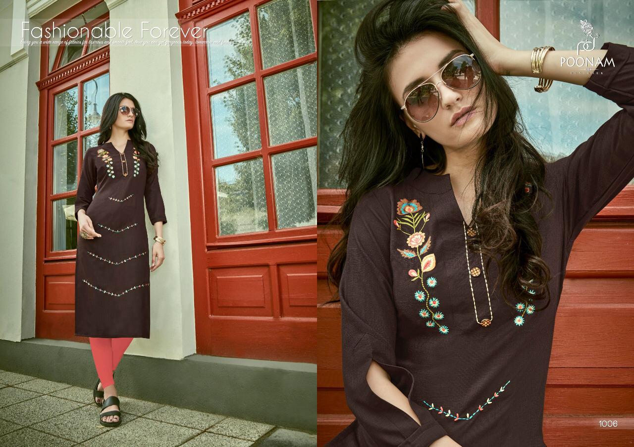 Poonam Present Siya Casual Wear Kurtis Catalogue