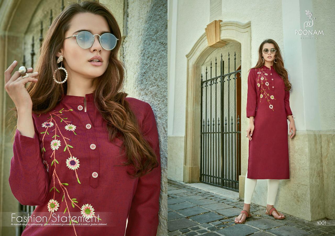 Poonam Present Siya Casual Wear Kurtis Catalogue
