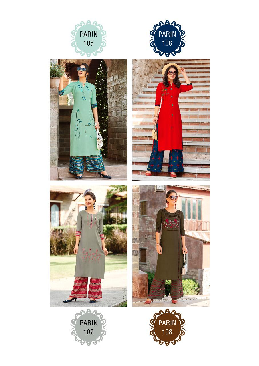 Rangjyot Present Parin Vol 1 Kurtis Catalogue