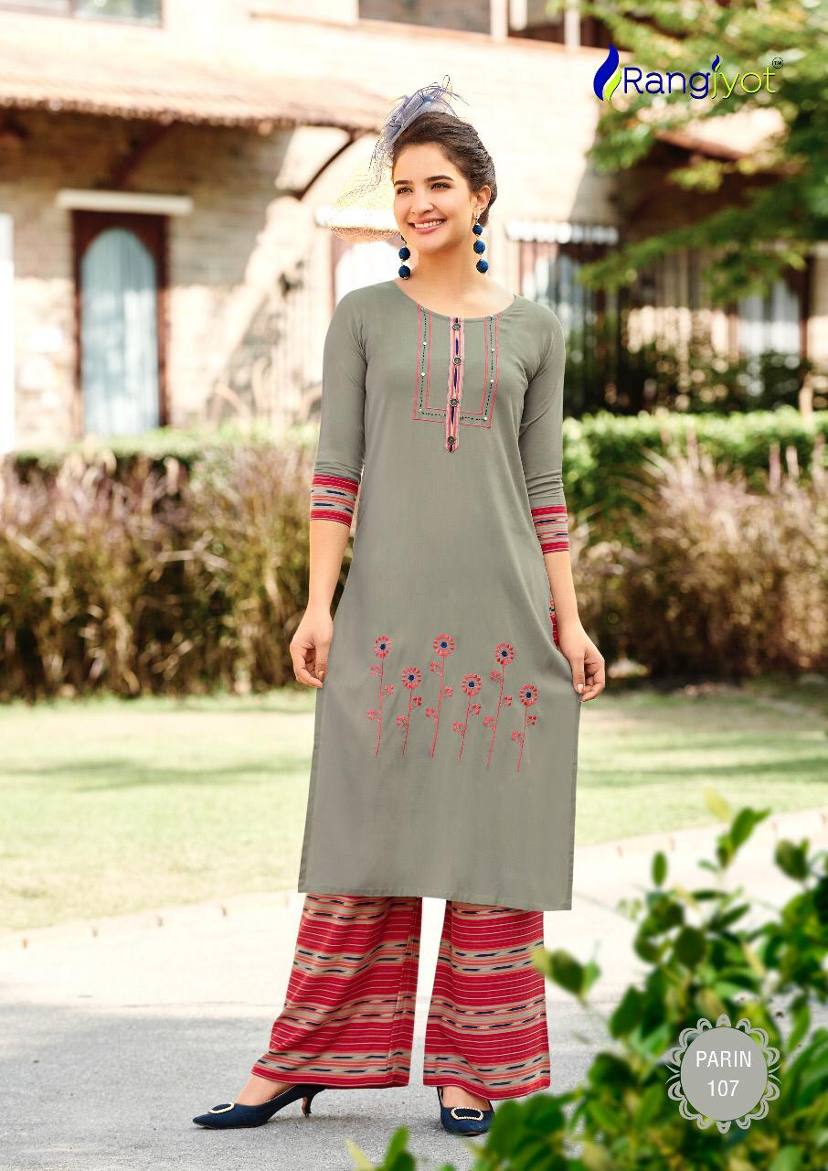 Rangjyot Present Parin Vol 1 Kurtis Catalogue