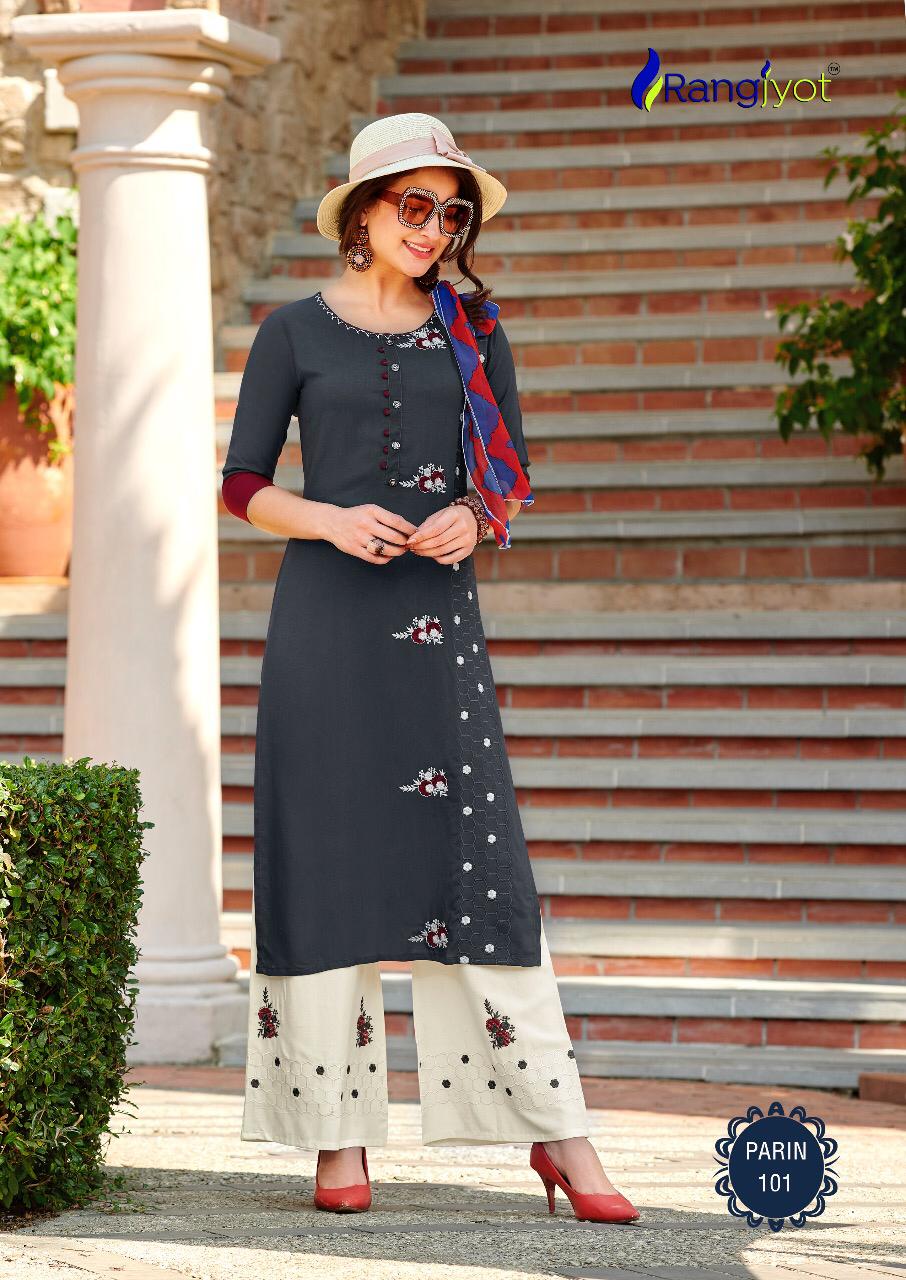 Rangjyot Present Parin Vol 1 Kurtis Catalogue