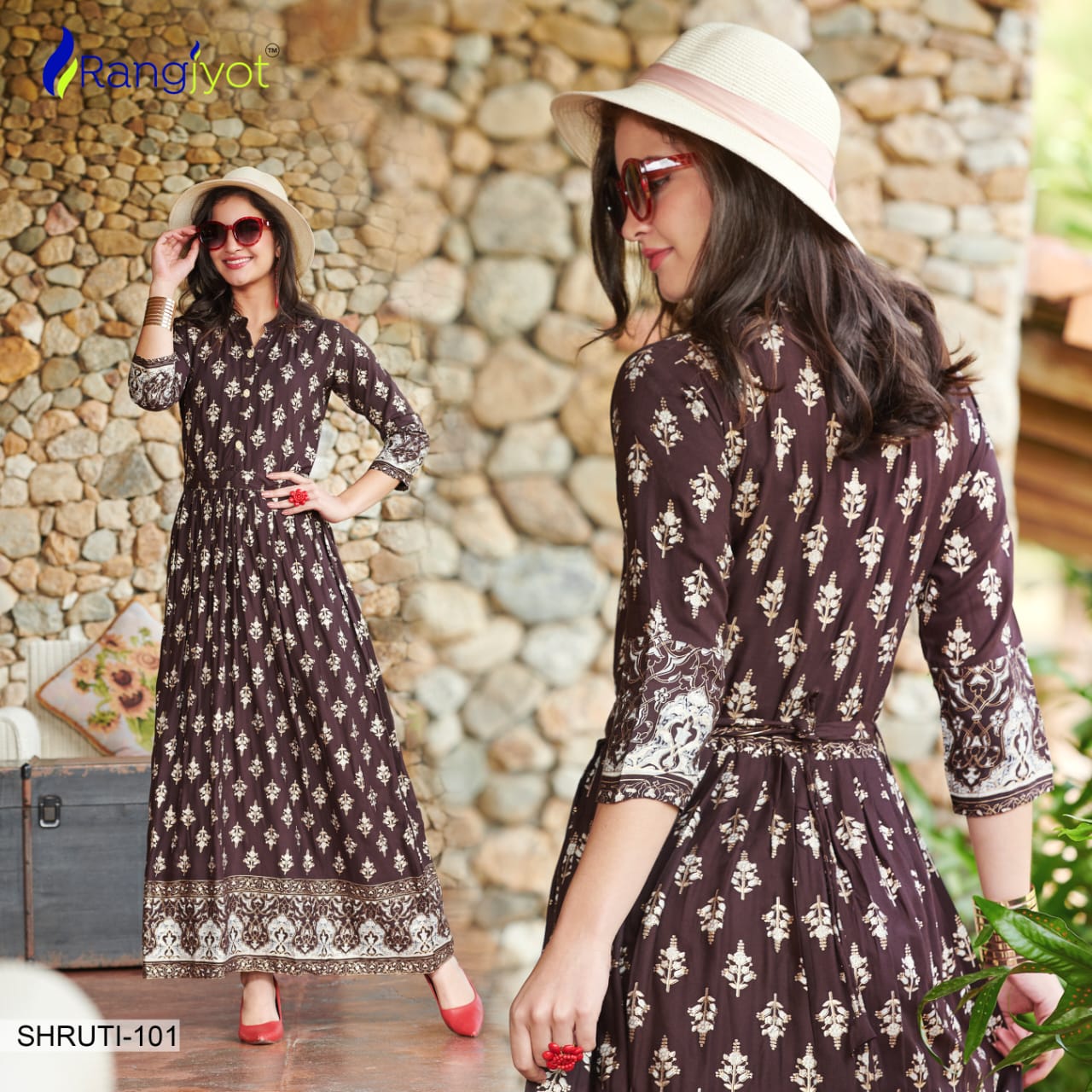 Rangjyot Present Shruti Vol 1 Party Wear Long Gown Collection.