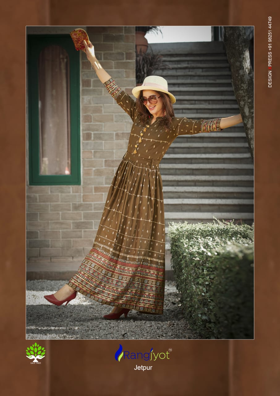 Rangjyot Present Shruti Vol 1 Party Wear Long Gown Collection.