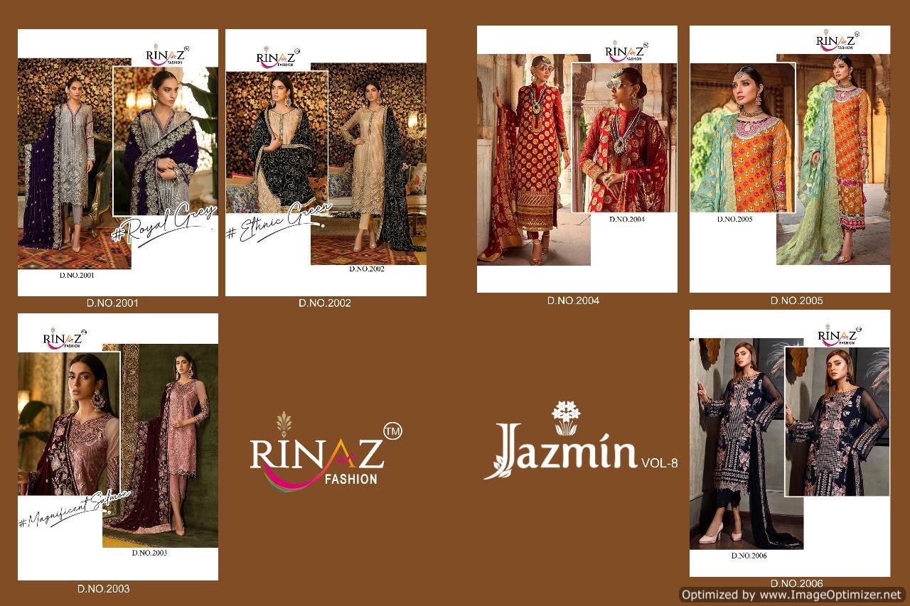 Rinaz  By  Jazmin Vol 8 Pakistani Style Collection