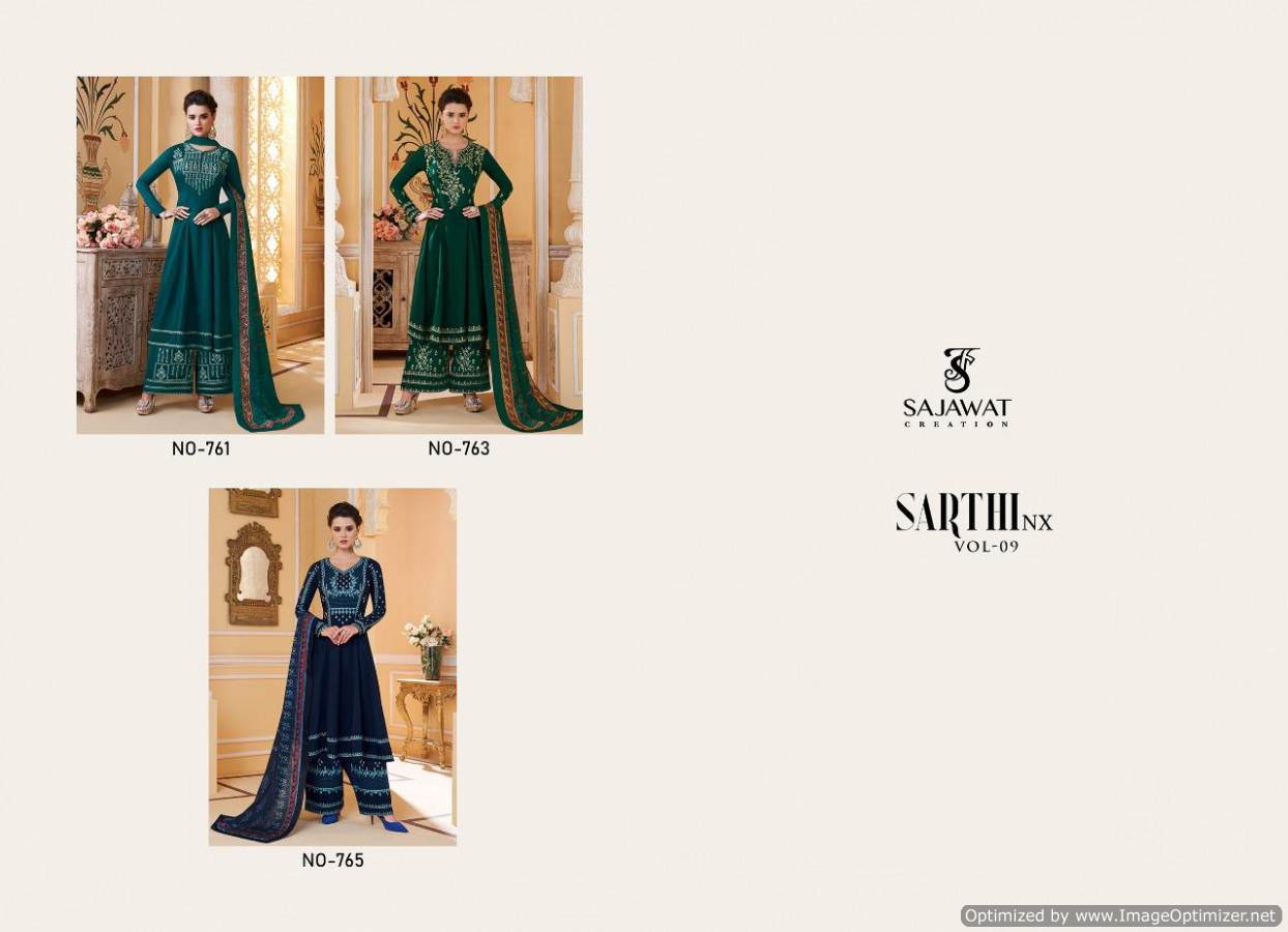 Sajawat  By  Sarthi 9 Nx Classy Look Ready Made Salwar Kameez