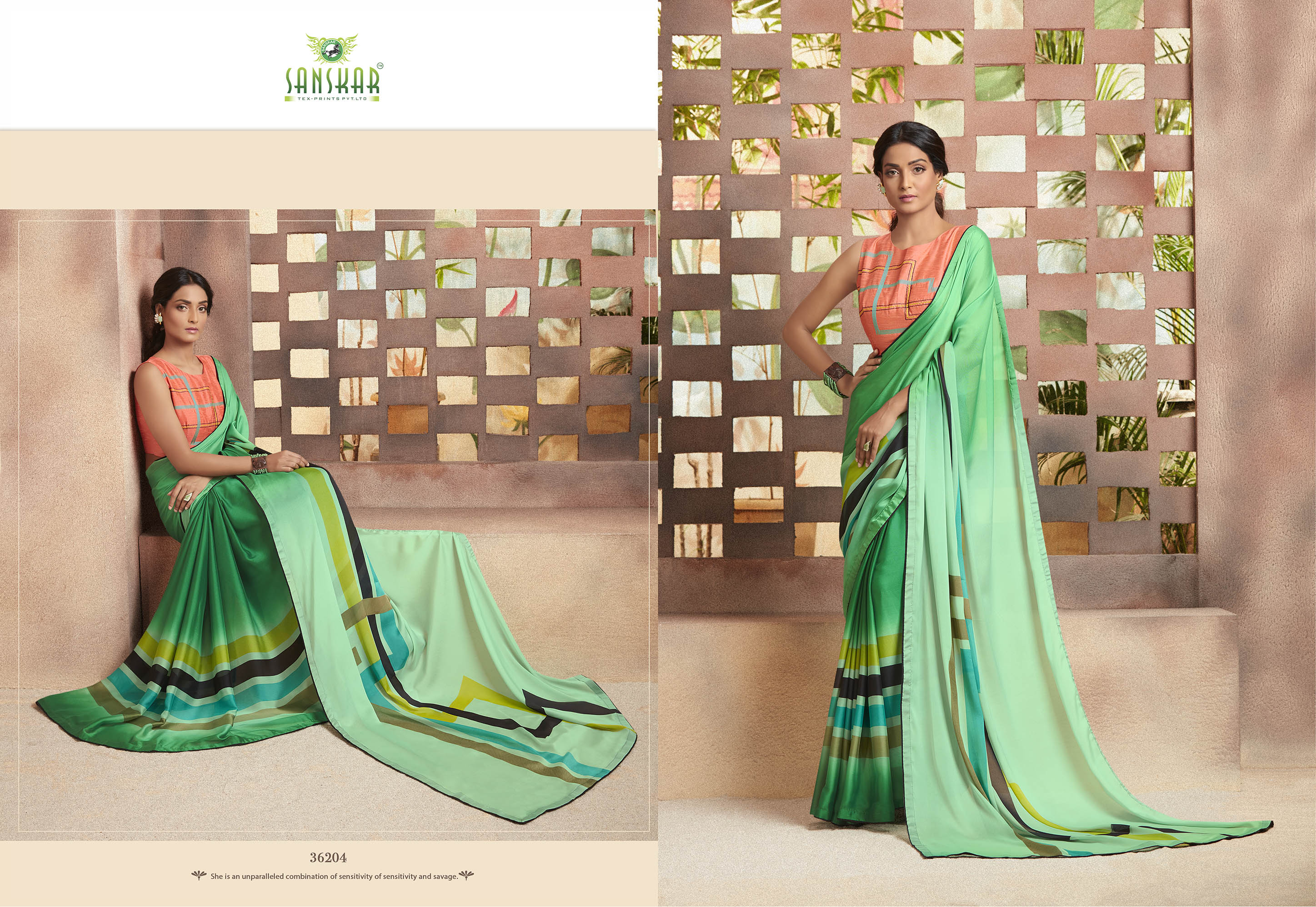 Sanskar By Instagram Saree Collection 2% Discount.