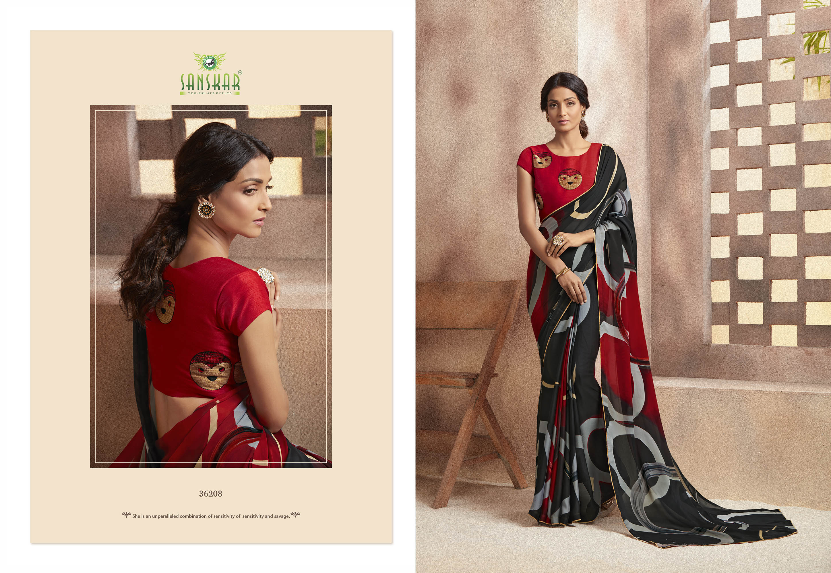 Sanskar By Instagram Saree Collection 2% Discount.