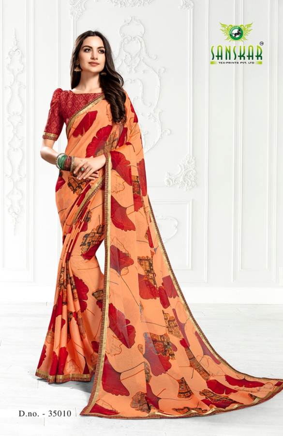 Sanskar By Khyati 3% Discount Printed Silk Sarees Catalogue