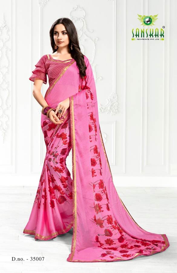 Sanskar By Khyati 3% Discount Printed Silk Sarees Catalogue