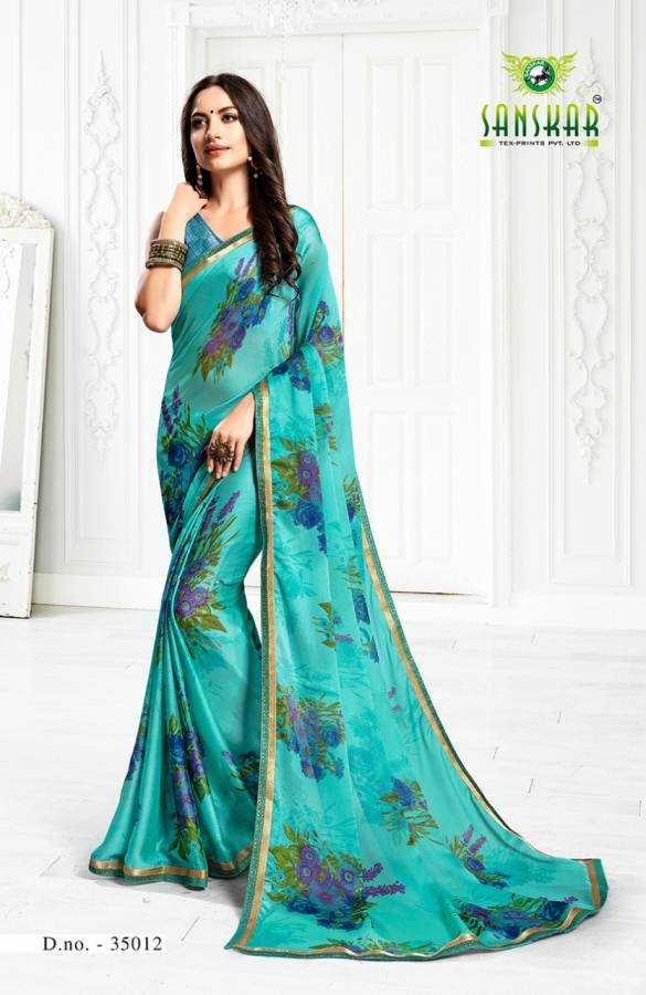 Sanskar By Khyati 3% Discount Printed Silk Sarees Catalogue