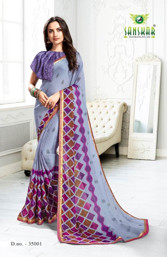 Sanskar By Khyati 3% Discount Printed Silk Sarees Catalogue