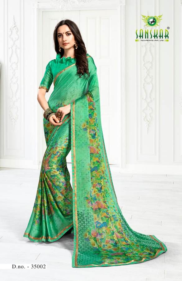 Sanskar By Khyati 3% Discount Printed Silk Sarees Catalogue