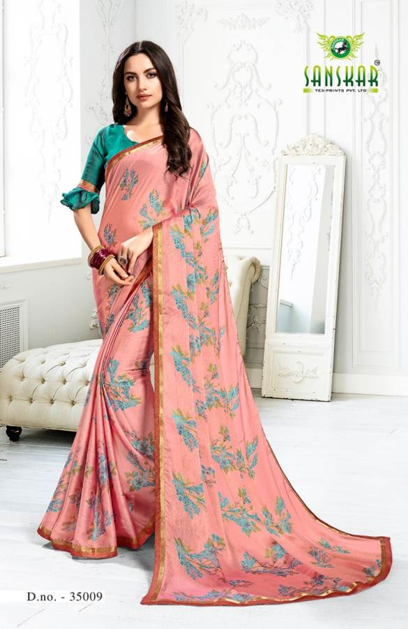 Sanskar By Khyati 3% Discount Printed Silk Sarees Catalogue