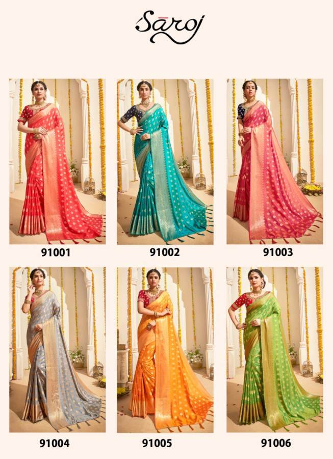 Saroj By Anokhi Designer Sarees Catalogue.