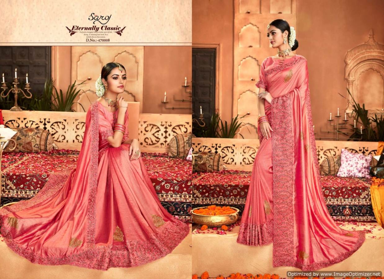 Saroj By Sharmil Organza Sarees Catalogue