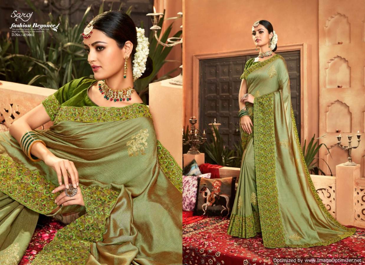 Saroj By Sharmil Organza Sarees Catalogue