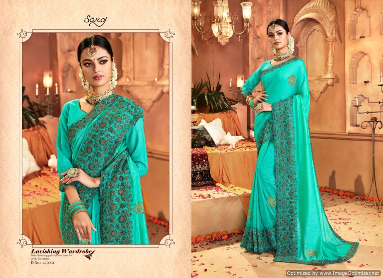 Saroj By Sharmil Organza Sarees Catalogue