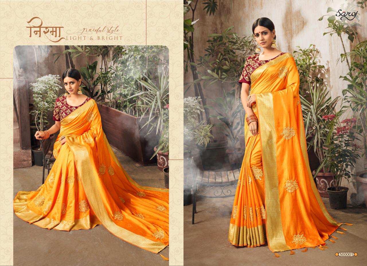 Saroj Present Diamound Silk Sarees Catalogue