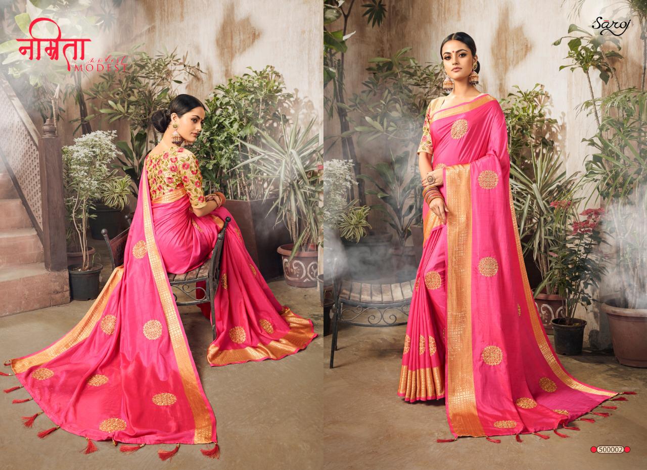 Saroj Present Diamound Silk Sarees Catalogue
