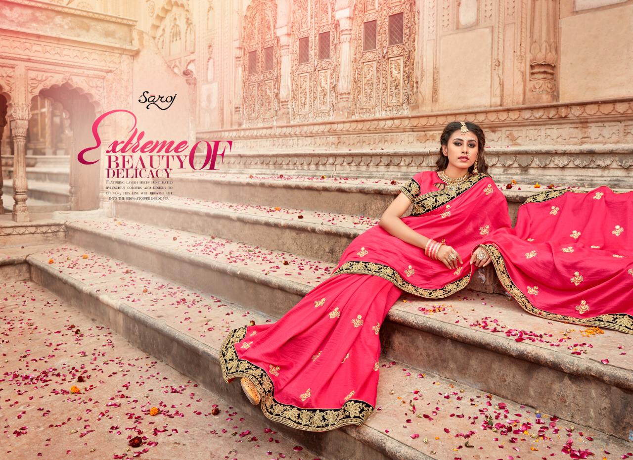 Saroj Present Karuna Traditional Wear Sarees Catalogue