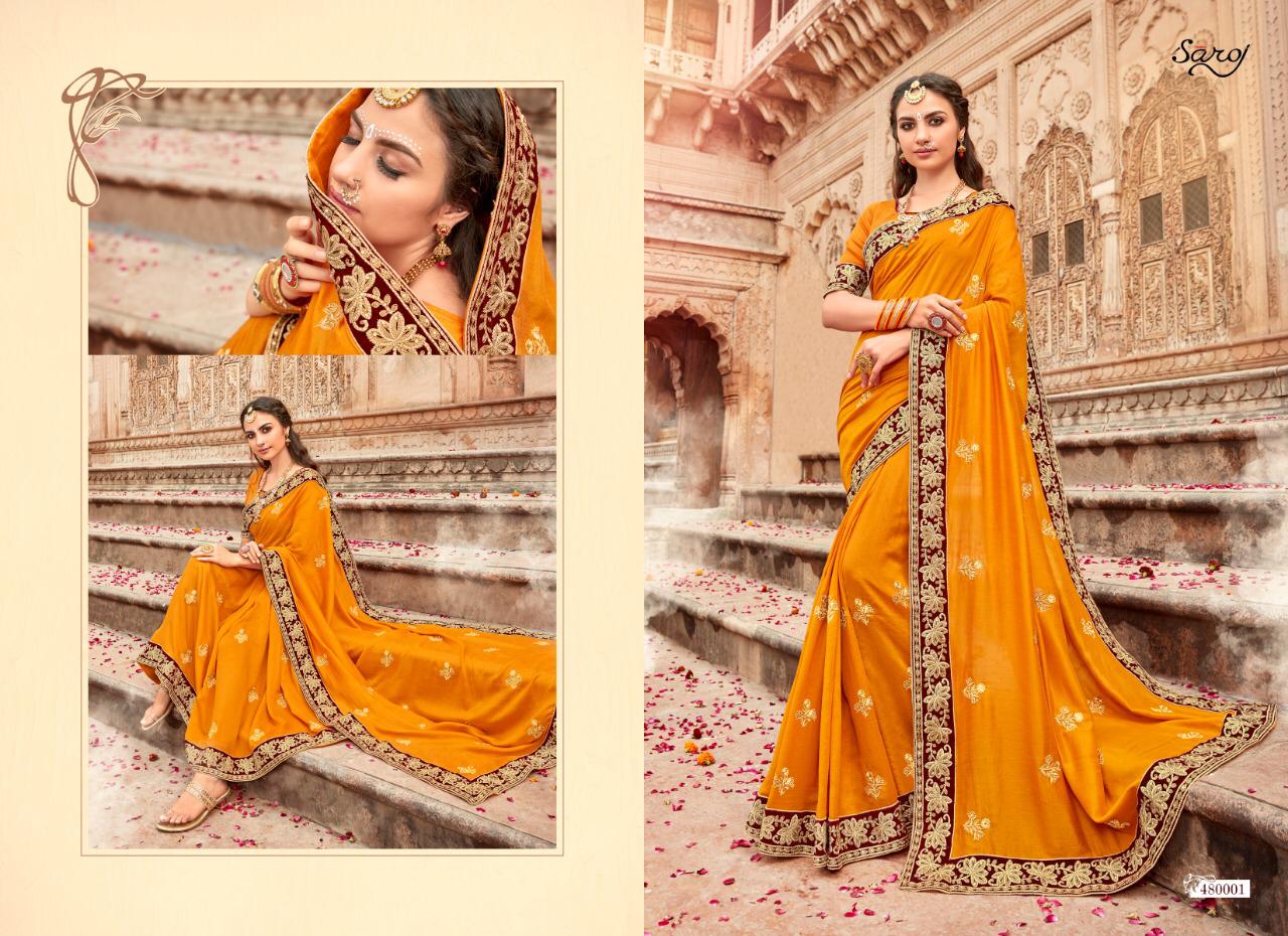 Saroj Present Karuna Traditional Wear Sarees Catalogue