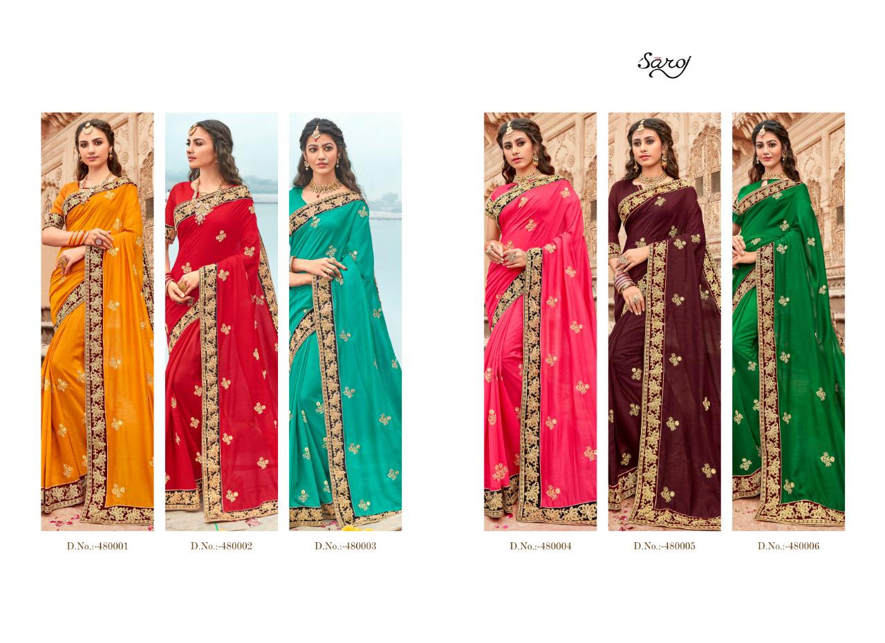 Saroj Present Karuna Traditional Wear Sarees Catalogue
