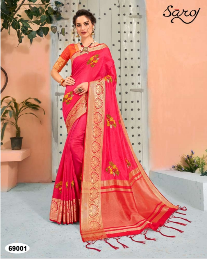 Saroj Present Shamiyana Silk Sarees Catalogue