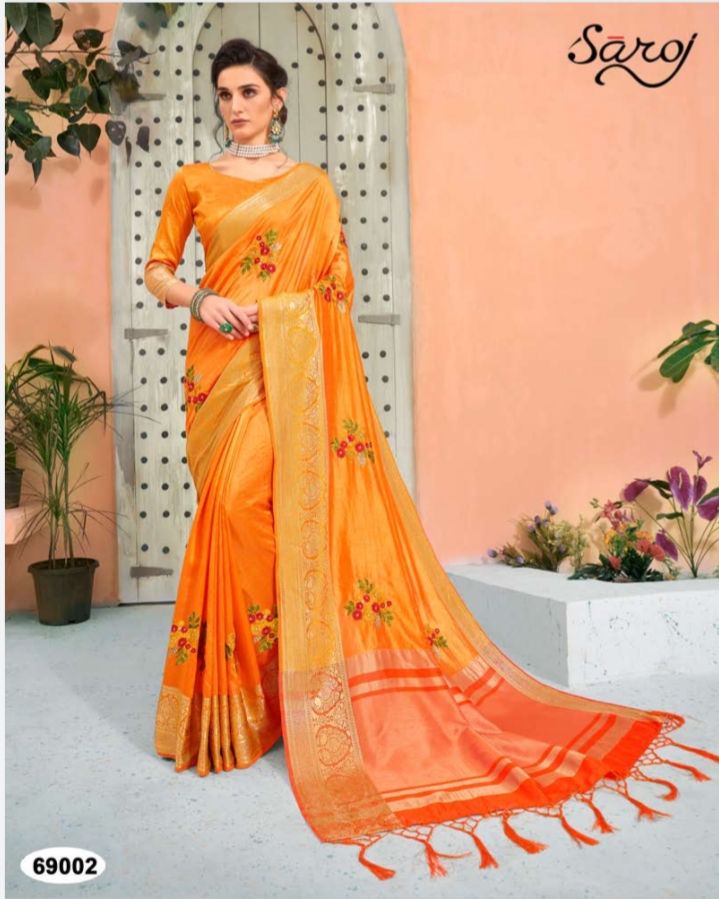 Saroj Present Shamiyana Silk Sarees Catalogue