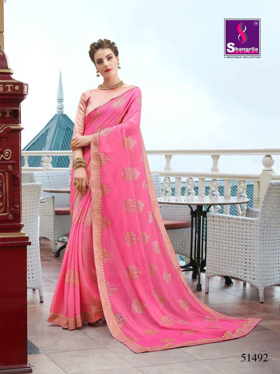 Shangrila Presents Fancy Panghat Brasso Weaving Pattern Saree Collection