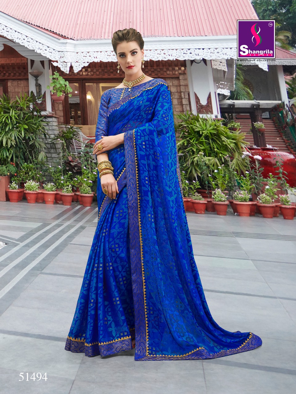 Shangrila Presents Fancy Panghat Brasso Weaving Pattern Saree Collection