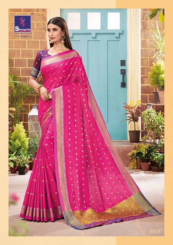 Shangrila Present Aadya Discount 2% Sarees Catalogue