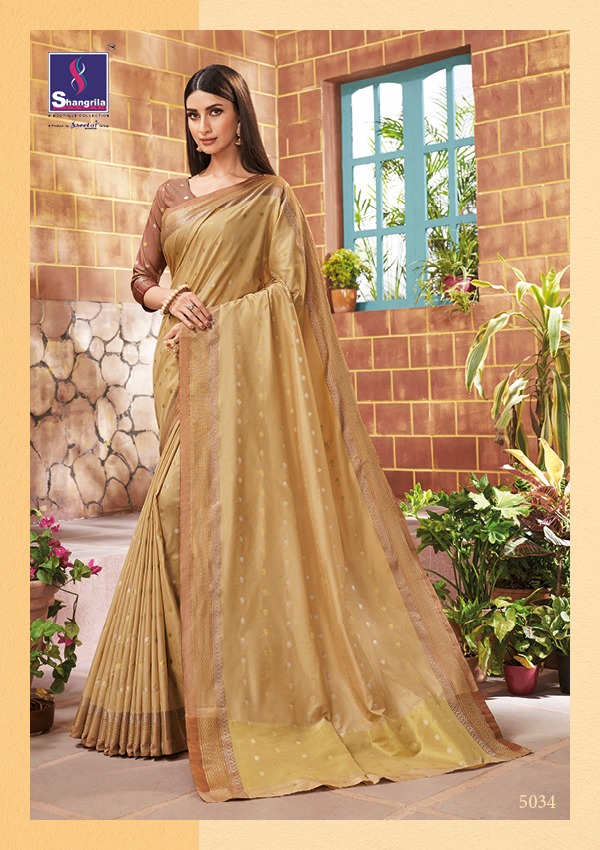 Shangrila Present Aadya Discount 2% Sarees Catalogue