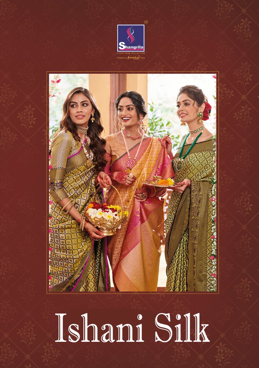 Shangrila Present Ishani Silk Sarees Catalogue